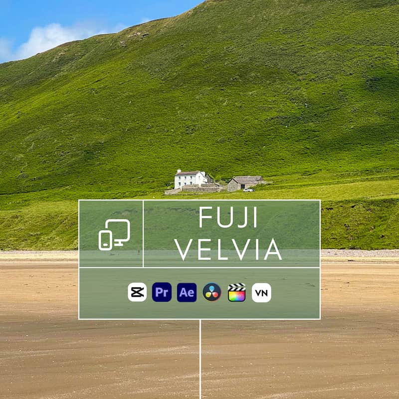 Fuji Velvia Look Video LUTs
Vivid Colors. High Contrast. Iconic Slide Film Aesthetic.
