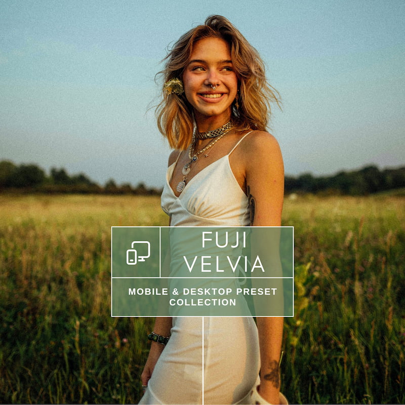 Bring life to your landscapes and travel shots with the Fuji Velvia Film Preset Collection — inspired by the iconic Fuji Velvia 50 film.