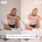 efore and after edit using Bright and Airy Presets — Soft glow and warm highlights. 