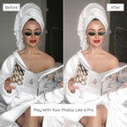 Bright and Airy preset applied — Smooth skin tones and bright whites.