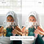 Bright and Airy before/after — Natural light, enhanced clarity, and soft contrast.