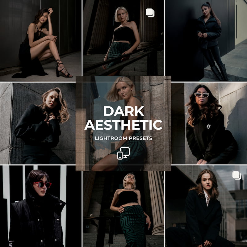 Dark Aesthetic Preset Collection Cinematic Depth, Bold Shadows & Editorial Drama for Moody Visuals