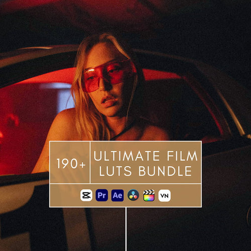Ultimate Film Video LUTs Bundle
Transform your videos with cinematic, film-inspired looks