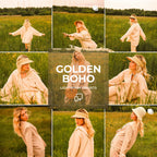 Golden Boho Preset Collection
Warm Golds and Dreamy Boho Tones for Effortless Glow