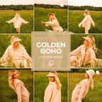 Infuse your photos with sun-kissed warmth and soft golden hues using the Golden Boho Preset.
