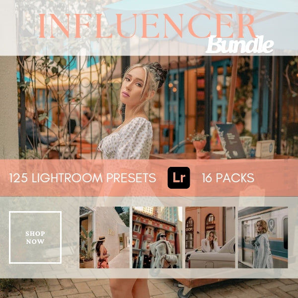 The Influencer Bundle is your go-to Lightroom preset collection for creating a professional and cohesive Instagram feed. It features 15 distinctive packs that cater to a wide range of styles, ensuring your photos always stand out.