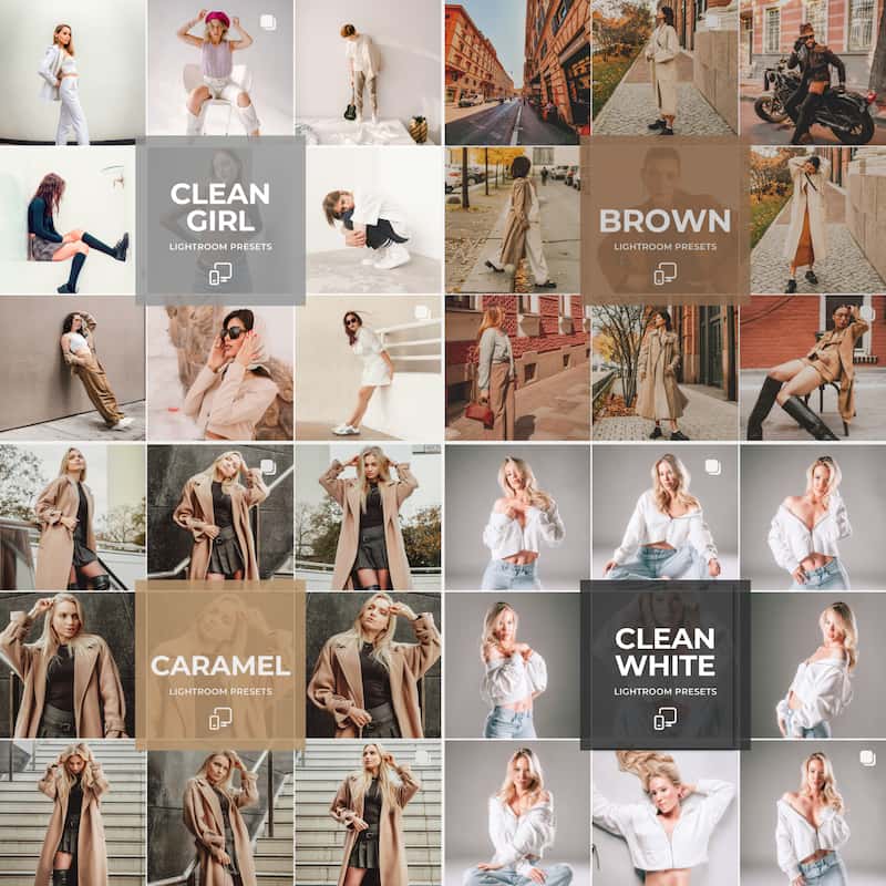 Professional Lightroom presets bundle for Instagram influencers, travel bloggers, and content creators