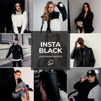 Elevate your photos with the Insta Black Preset Collection — a moody, high-contrast set designed to turn dull and flat images into polished, professional content.