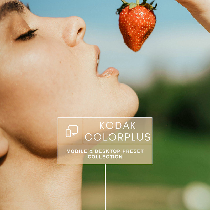 Inspired by the iconic Kodak ColorPlus film, this preset collection delivers vibrant yet gentle colors, warm tones, and natural brightness.