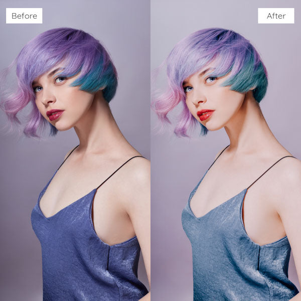 Before and after using Lightroom Presets to enhance photo colors and clarity.