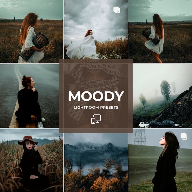 Turn everyday photos into dramatic, emotion-filled visuals with the Moody Preset Collection. 