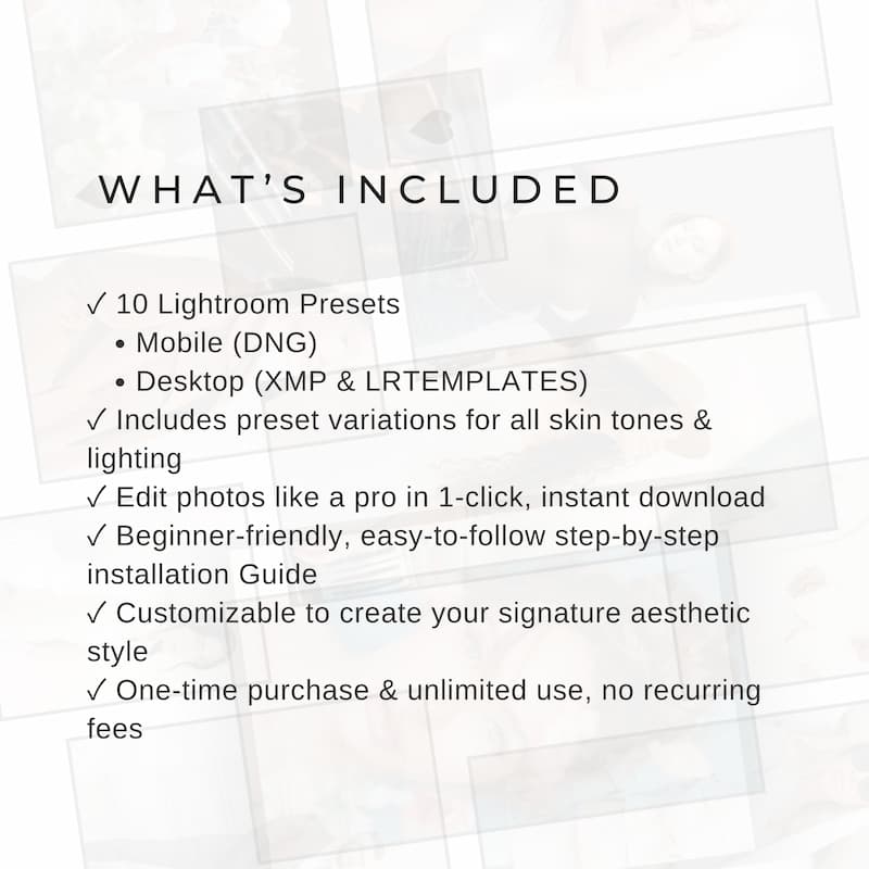 Best Selling Lightroom Presets By Play Presets