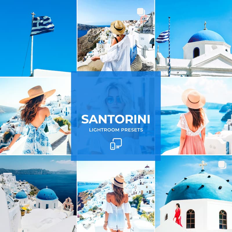 Transform your beach and travel photos with the Santorini Preset Collection, crafted to reflect the iconic hues of the Mediterranean.