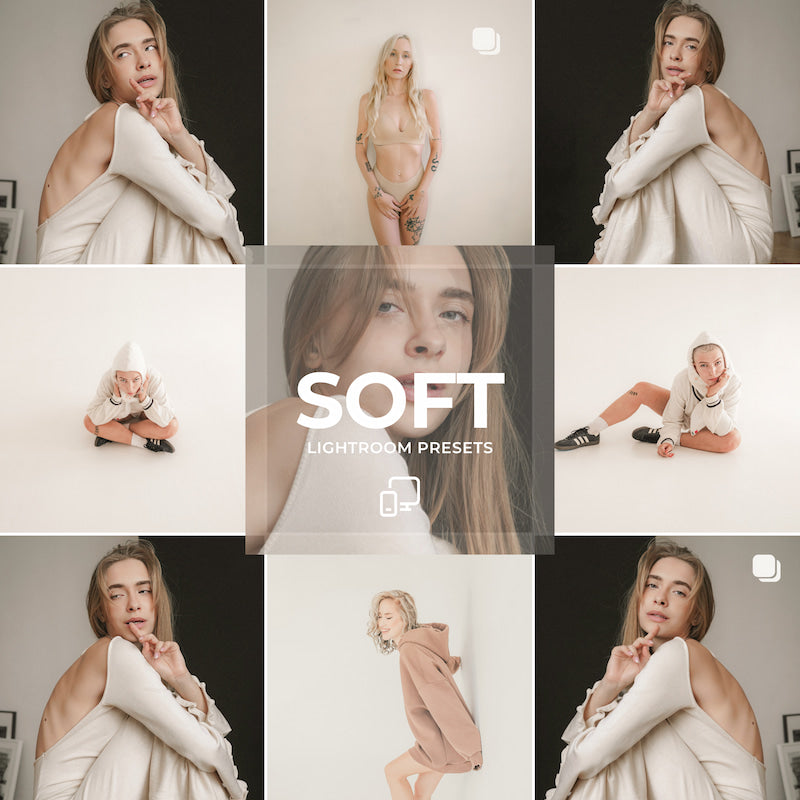 Add a gentle, dreamy mood to your photos with the Soft Preset Collection. These versatile presets create a warm pastel atmosphere that’s ideal for capturing emotion and elegance.