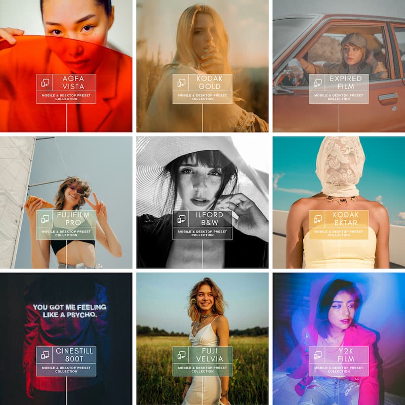 best-selling, iconic film presets with the Ultimate Film Lightroom Preset Bundle — perfect for everyday edits, professional work, and mobile photography alike. 