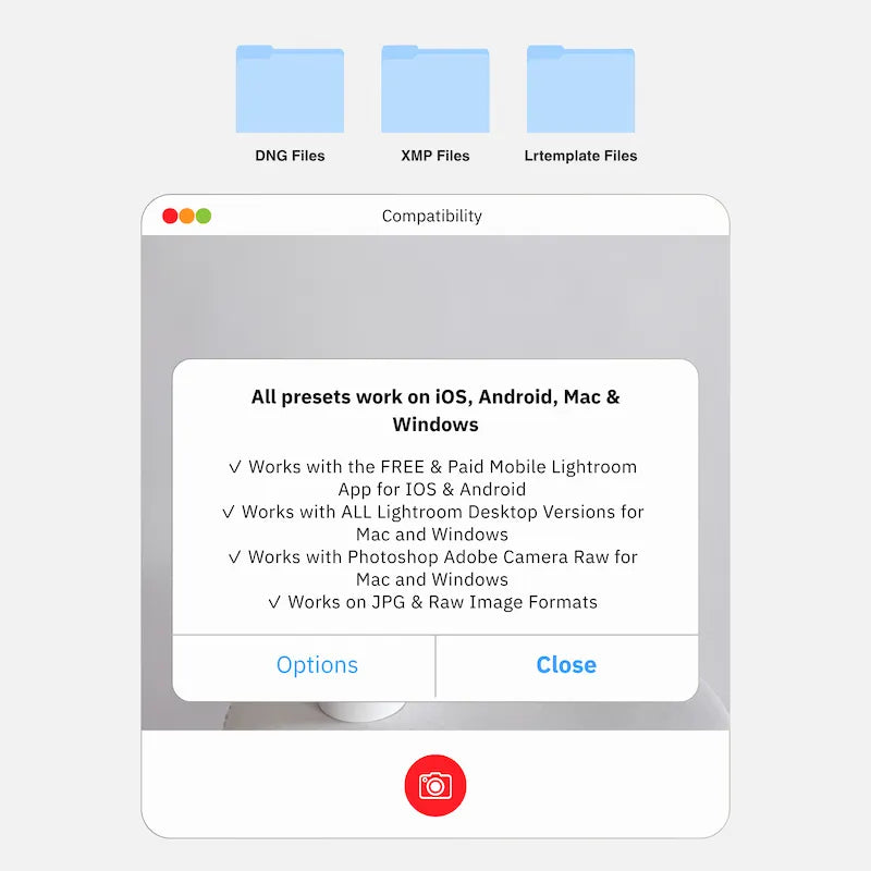 Clean White Lightroom presets compatibility on mobile and desktop devices including iOS Android Mac and Windows