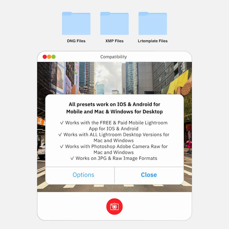 Influencer Lightroom presets compatibility on mobile and desktop devices including iOS Android Mac and Windows