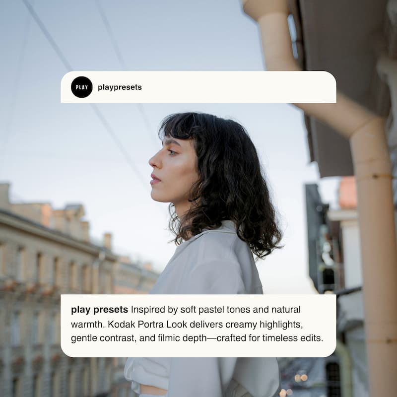 Lifestyle photo edited with Kodak Portra Lightroom Presets showing natural tones and soft film-inspired editing style